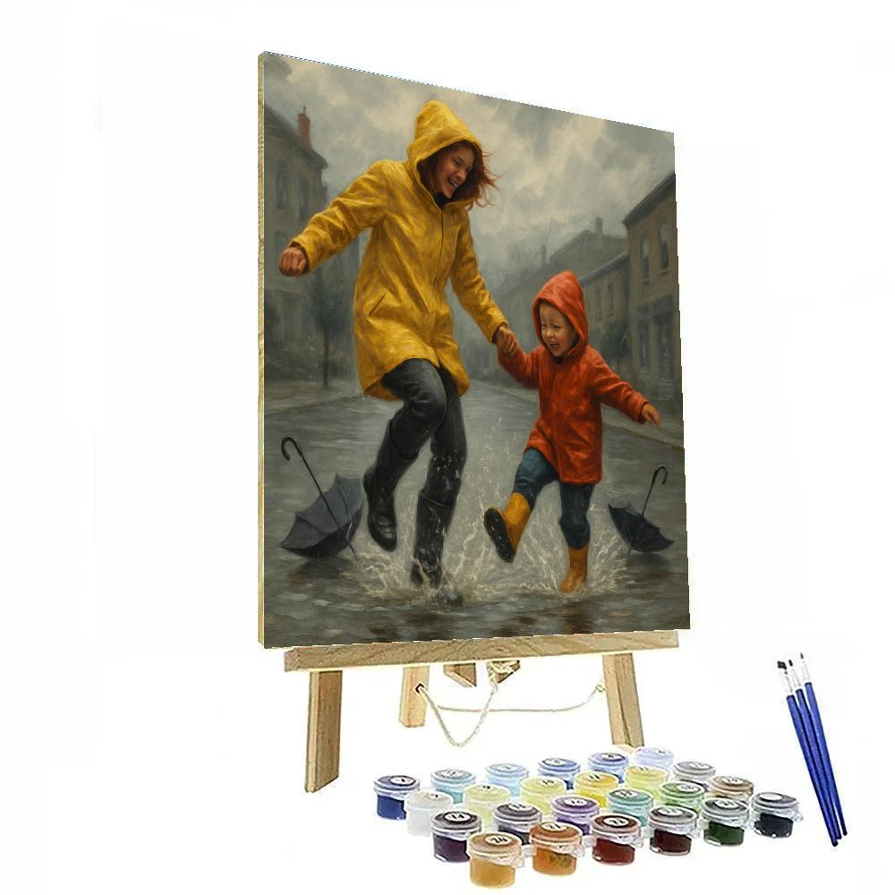 Raincoat Dance Together Painting by numbers kit