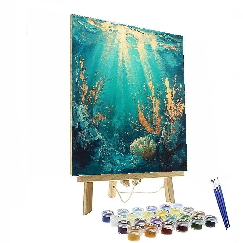 Edgar Degas Inspired Glassy Reef DIY paint by numbers