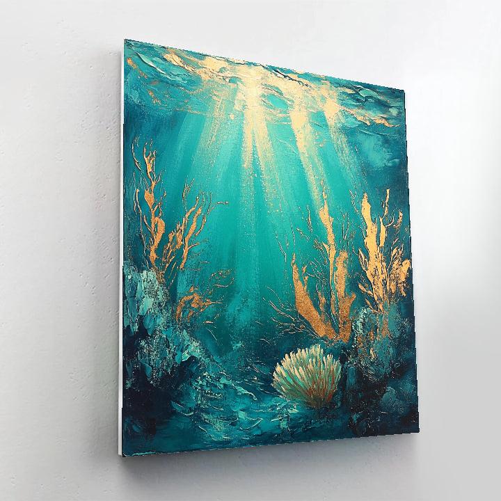 Edgar Degas Inspired Glassy Reef DIY paint by numbers