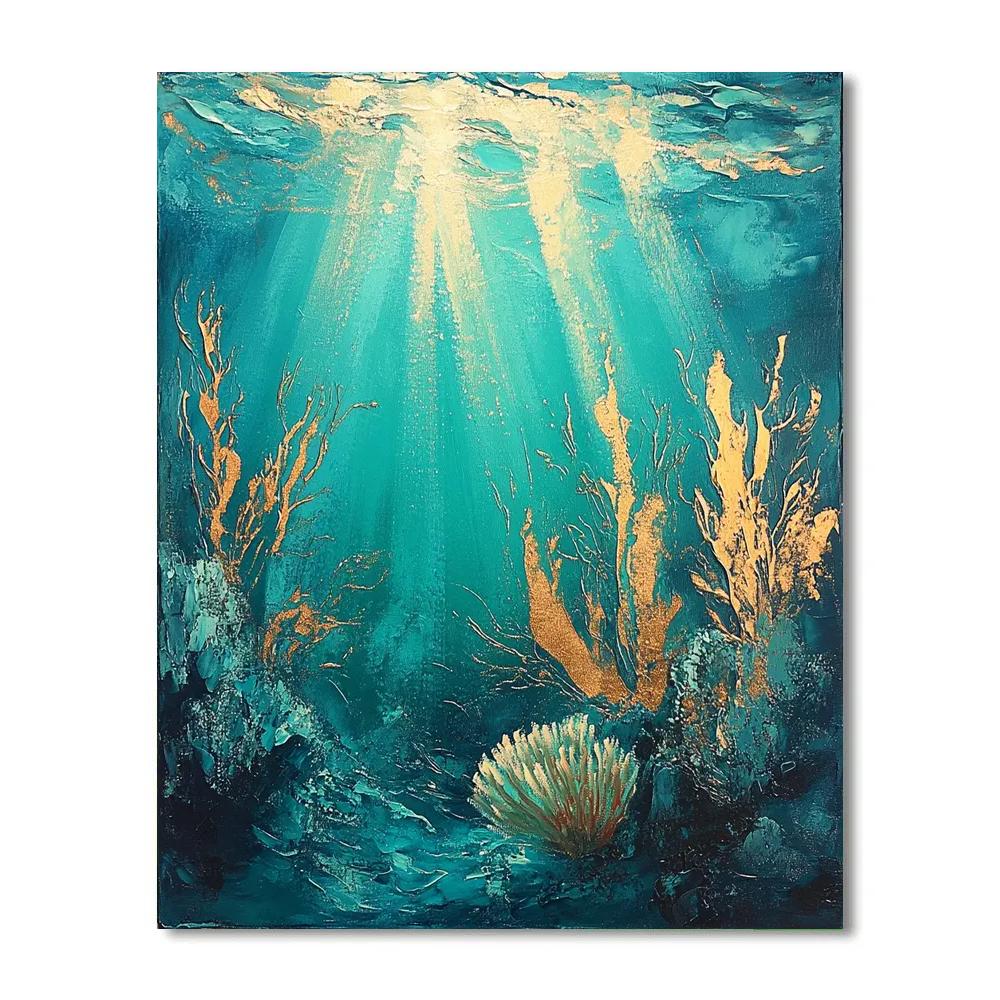Edgar Degas Inspired Glassy Reef DIY paint by numbers