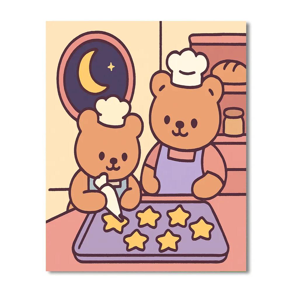 Moonlight Bakery Bears paint by color