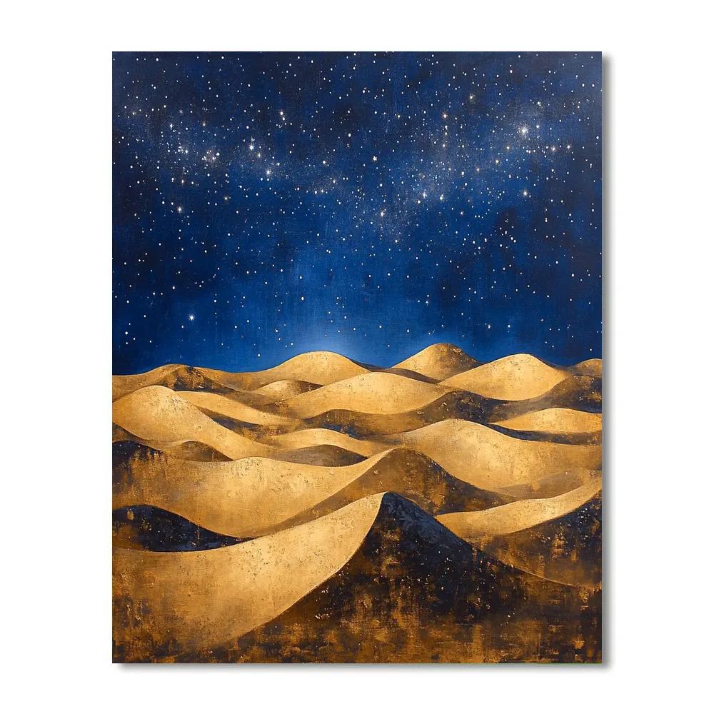 Edgar Degas Inspired Desert Constellations paint by color
