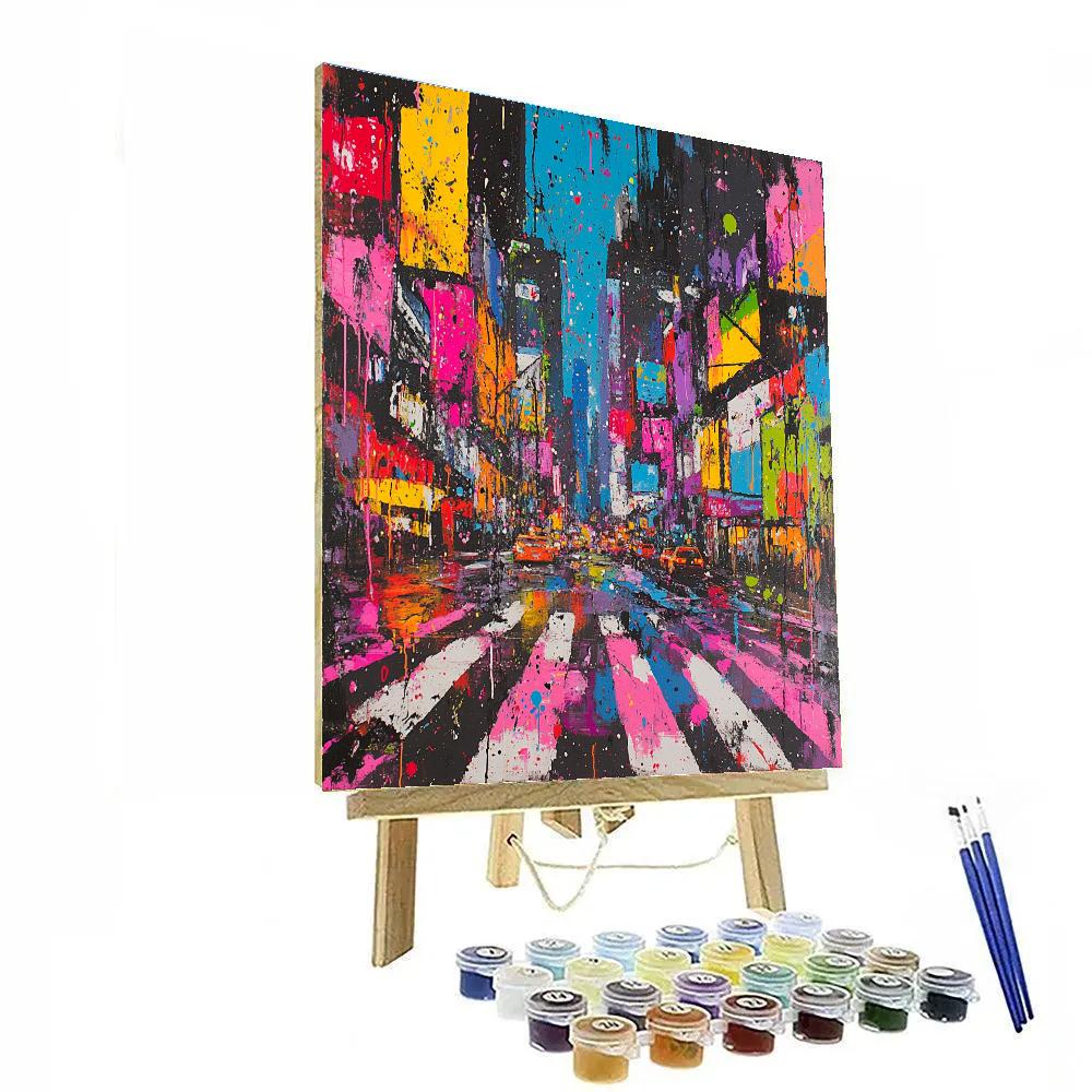 Pollock Inspired Urban Energy painting number kit