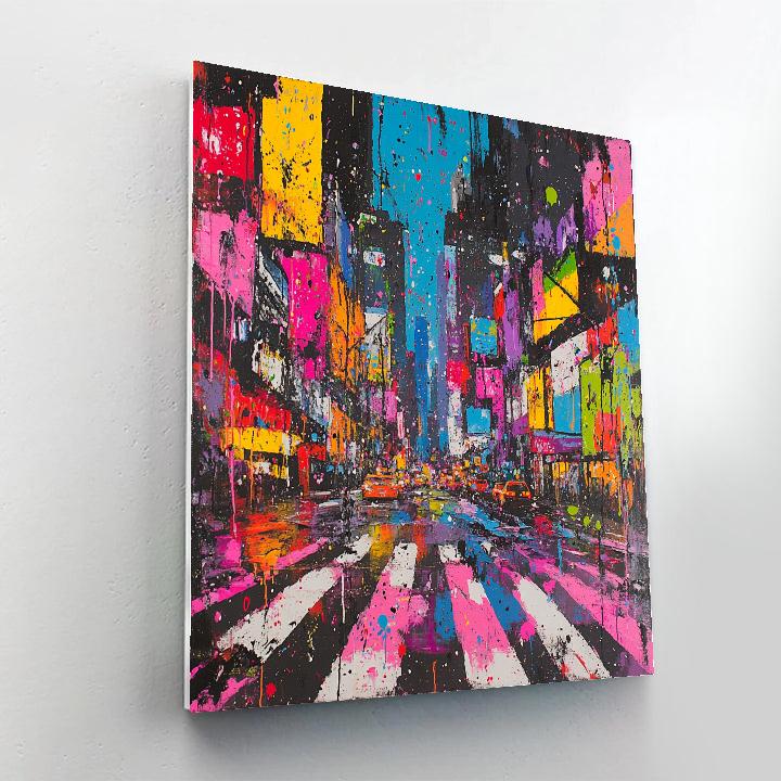 Pollock Inspired Urban Energy painting number kit