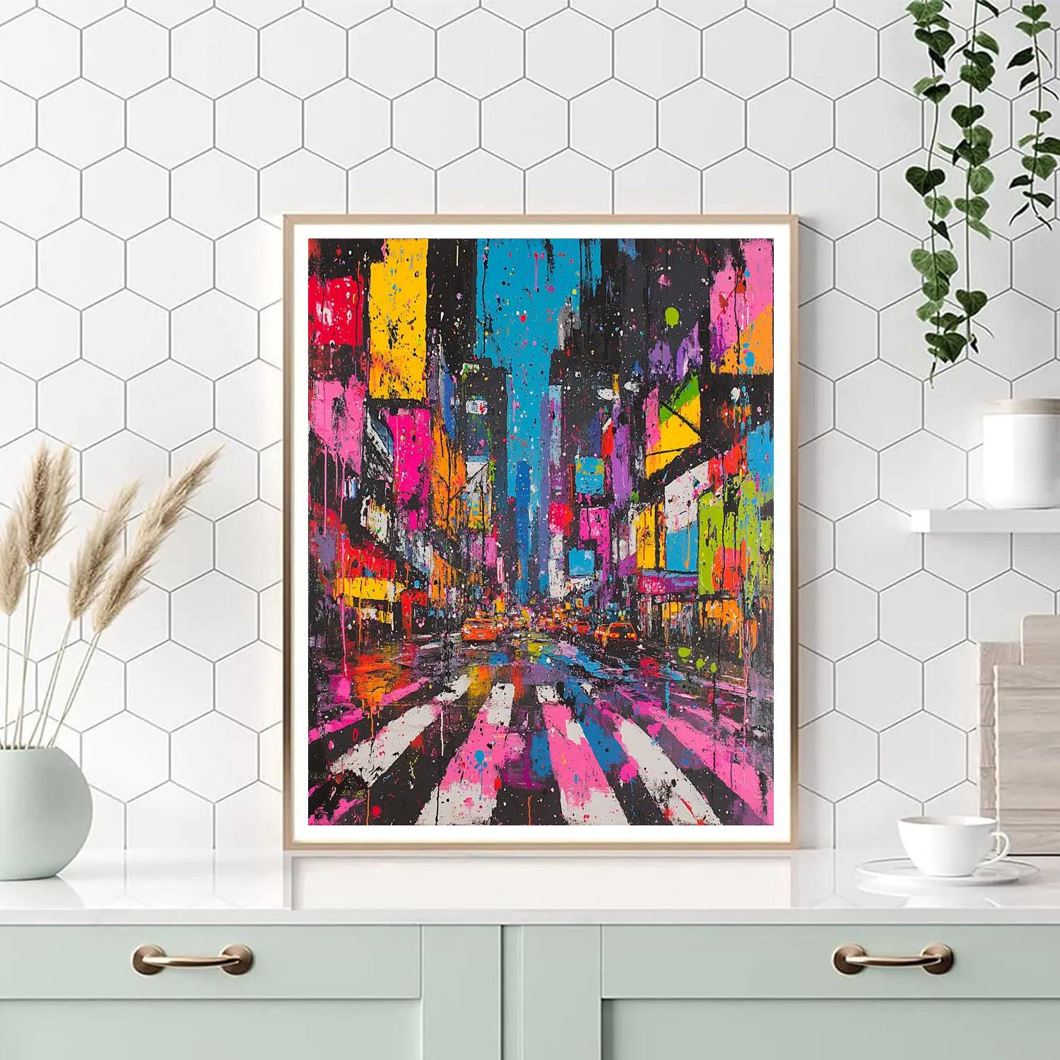 Pollock Inspired Urban Energy painting number kit