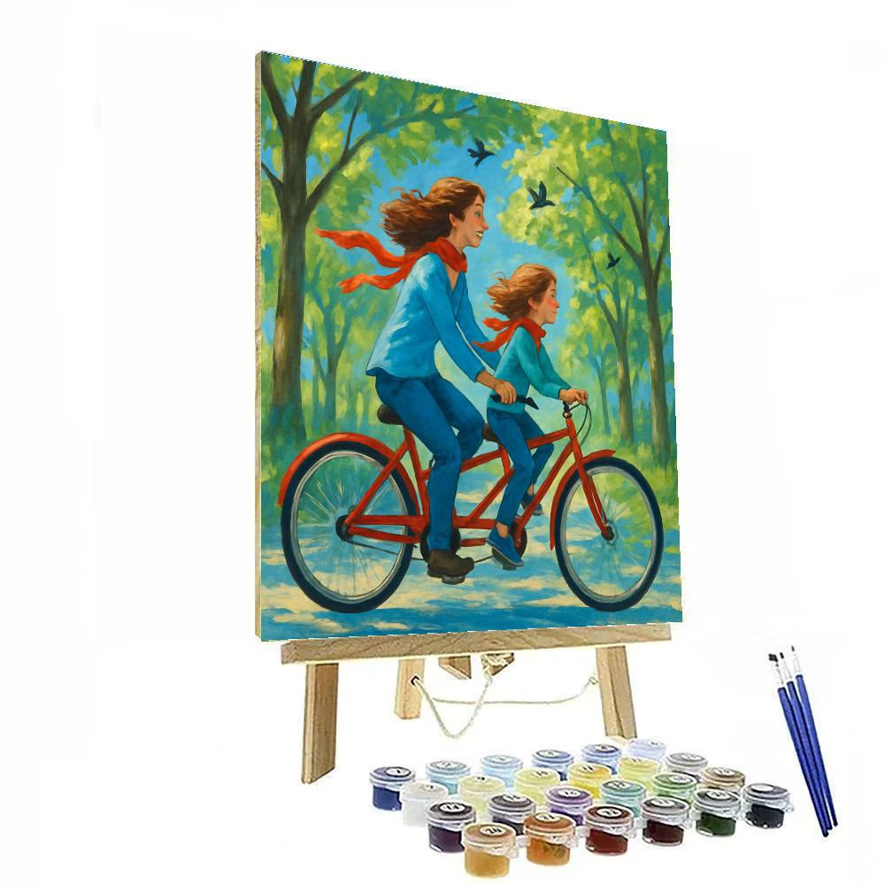 Bicycle Tandem Adventure Paint by numbers kits