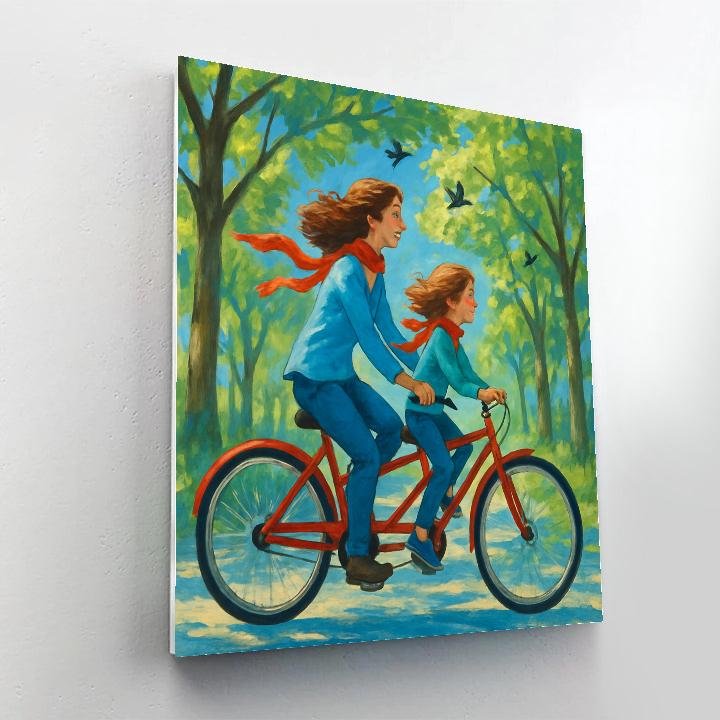 Bicycle Tandem Adventure Paint by numbers kits