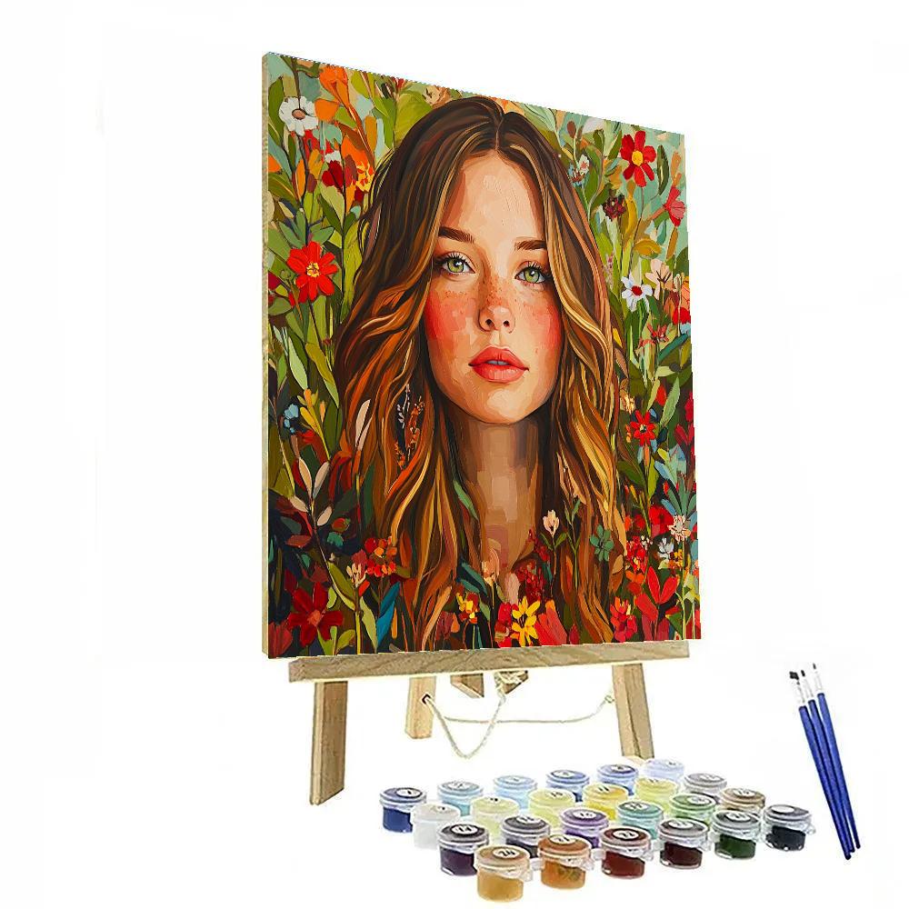 Kahlo Inspired Intimate Self Portrait DIY paint by numbers