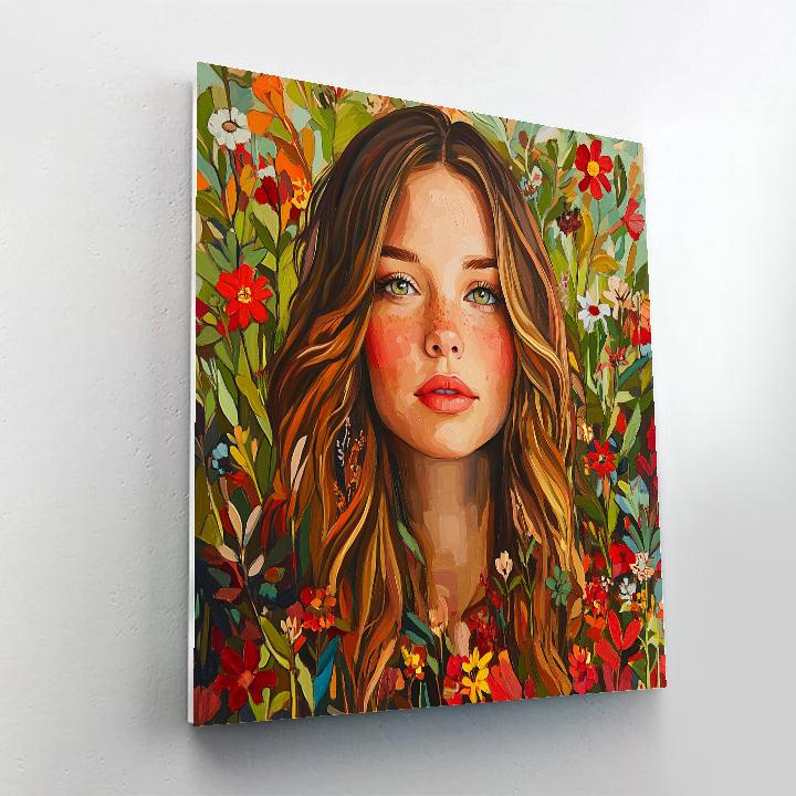 Kahlo Inspired Intimate Self Portrait DIY paint by numbers