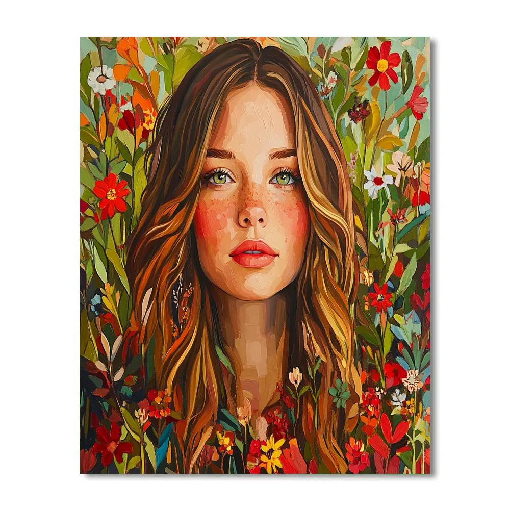 Kahlo Inspired Intimate Self Portrait DIY paint by numbers