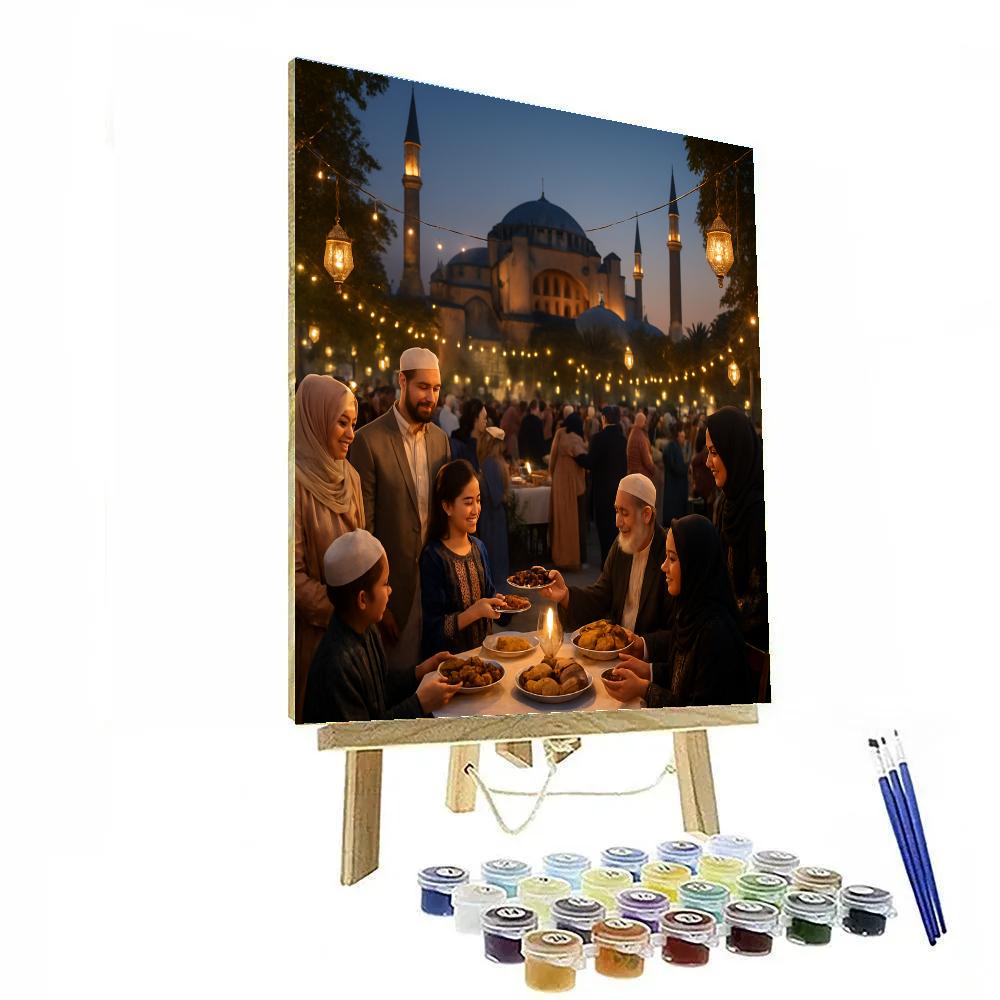 Eid Al-Fitr Celebration In Istanbul Number painting