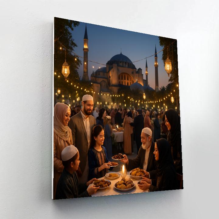 Eid Al-Fitr Celebration In Istanbul Number painting
