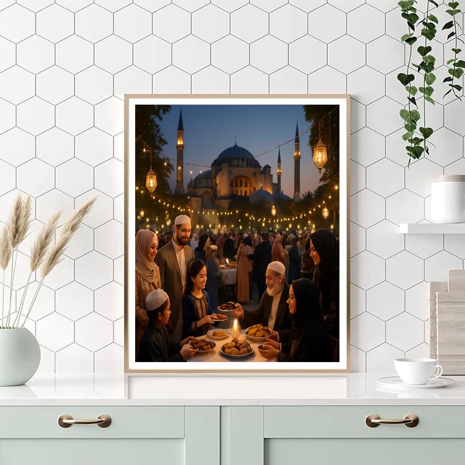 Eid Al-Fitr Celebration In Istanbul Number painting