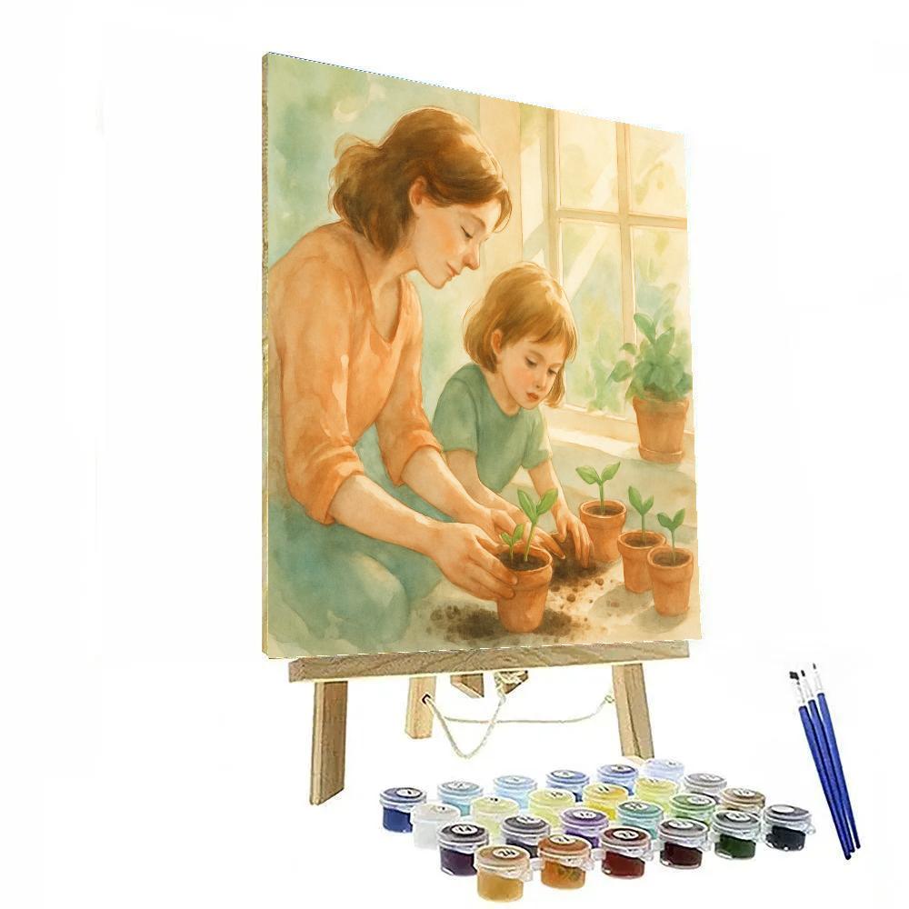 Garden Planting Promise Number painting