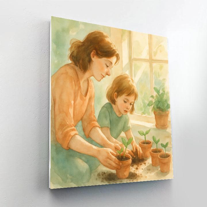 Garden Planting Promise Number painting