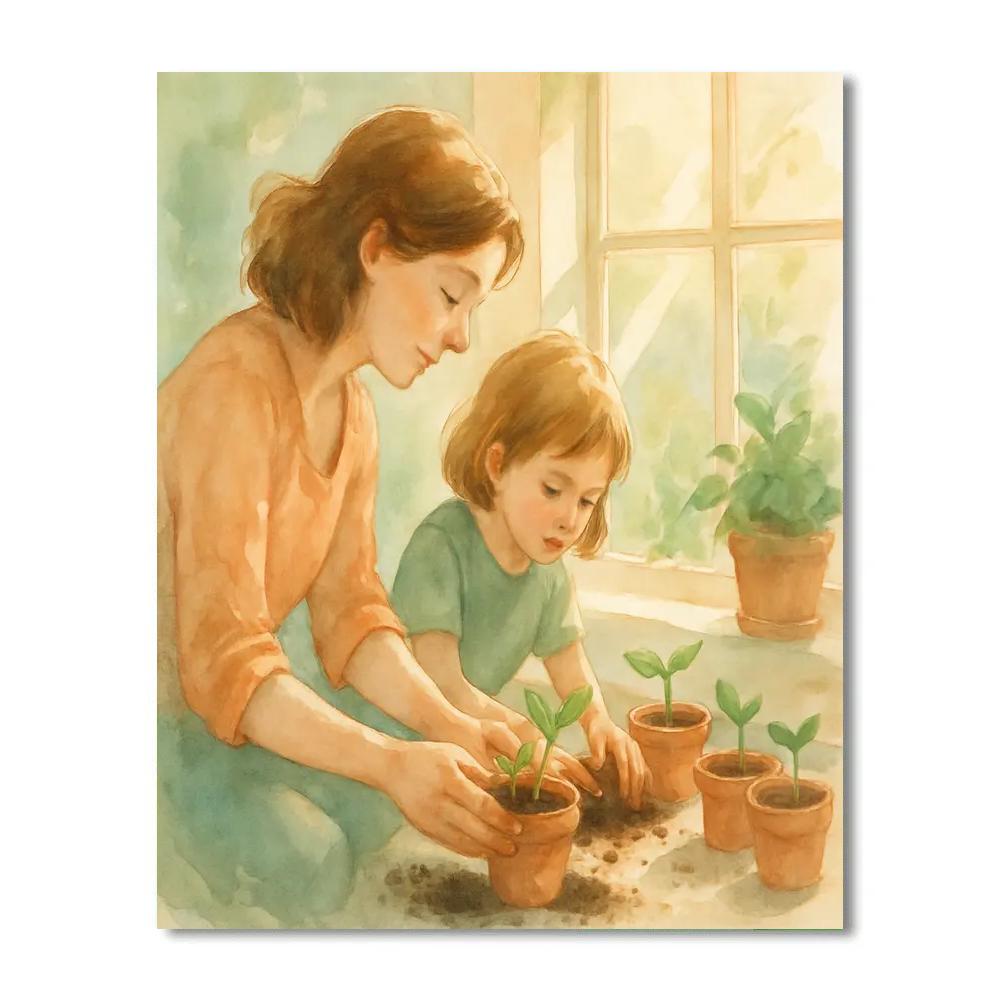 Garden Planting Promise Number painting