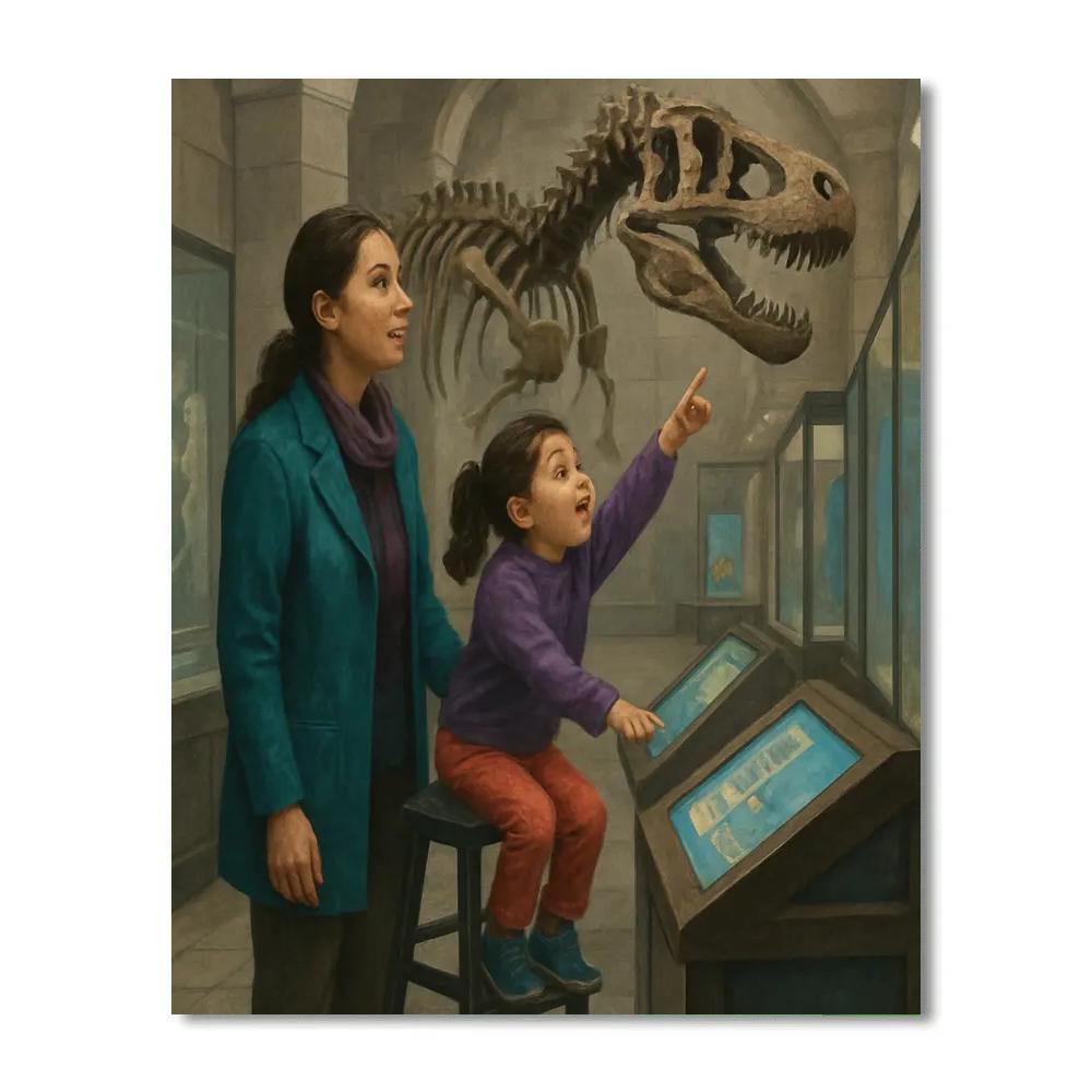 Museum Curiosity Walk Painting by numbers kit