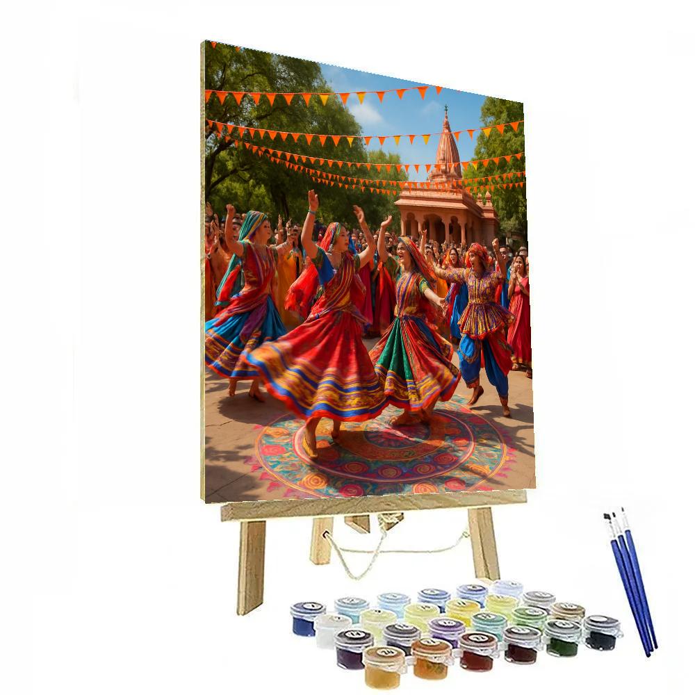 Navratri Dance Festival Painting by numbers kit