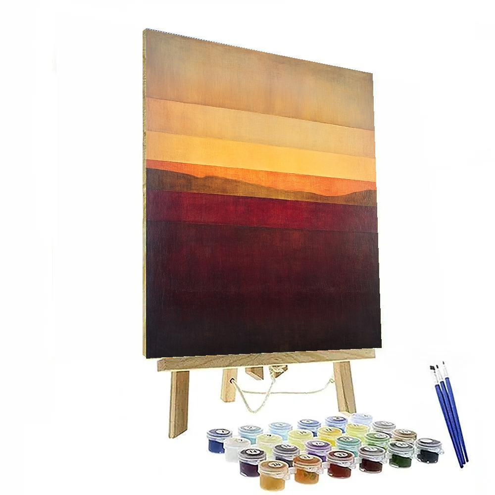 Rothko Inspired Quiet Sunset Numbered painting kits