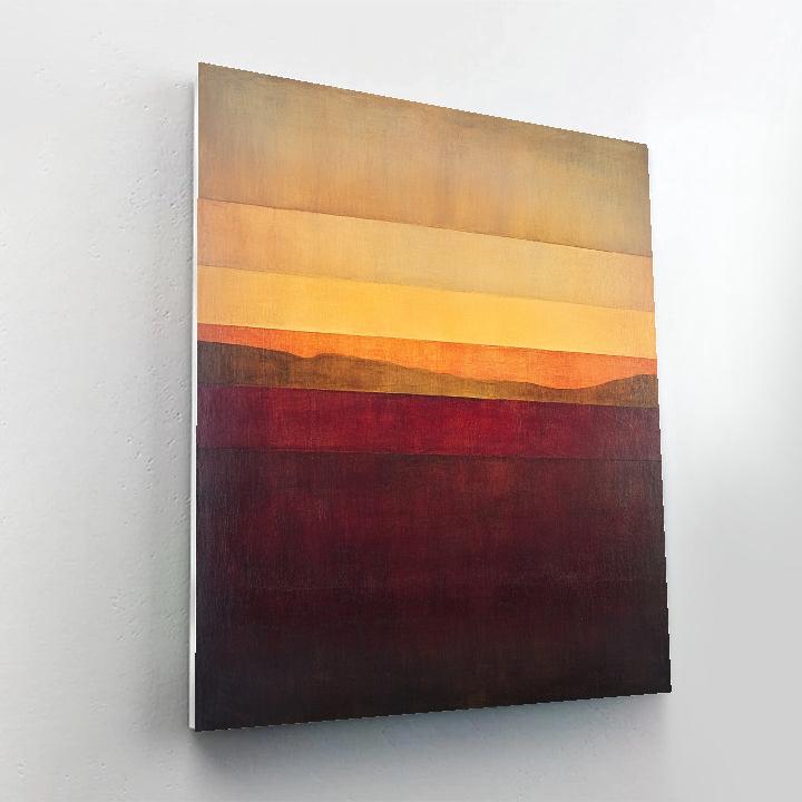 Rothko Inspired Quiet Sunset Numbered painting kits