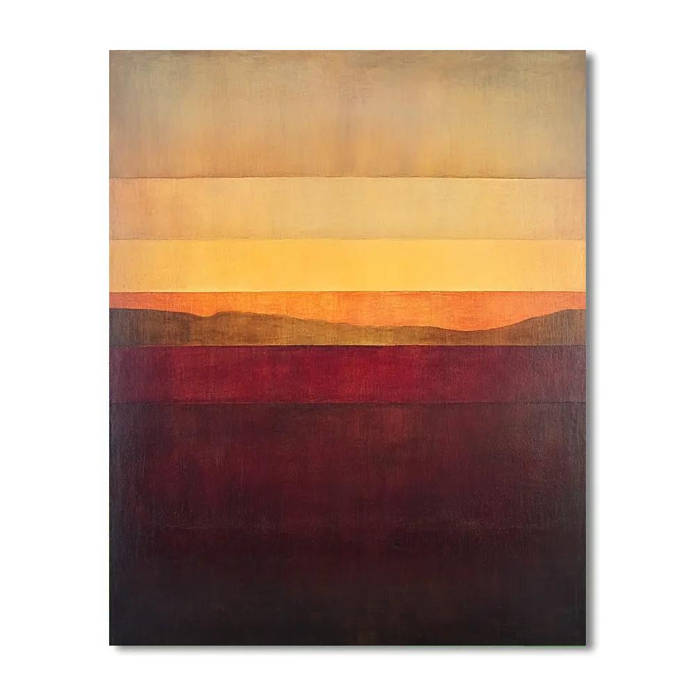 Rothko Inspired Quiet Sunset Numbered painting kits