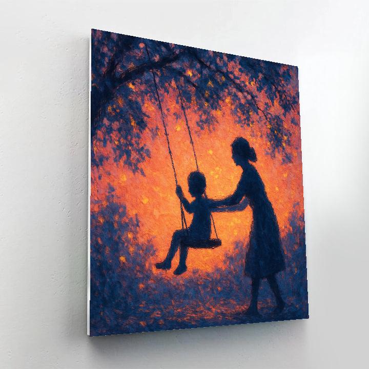 Sunset Swing Serenade Paint by numbers art