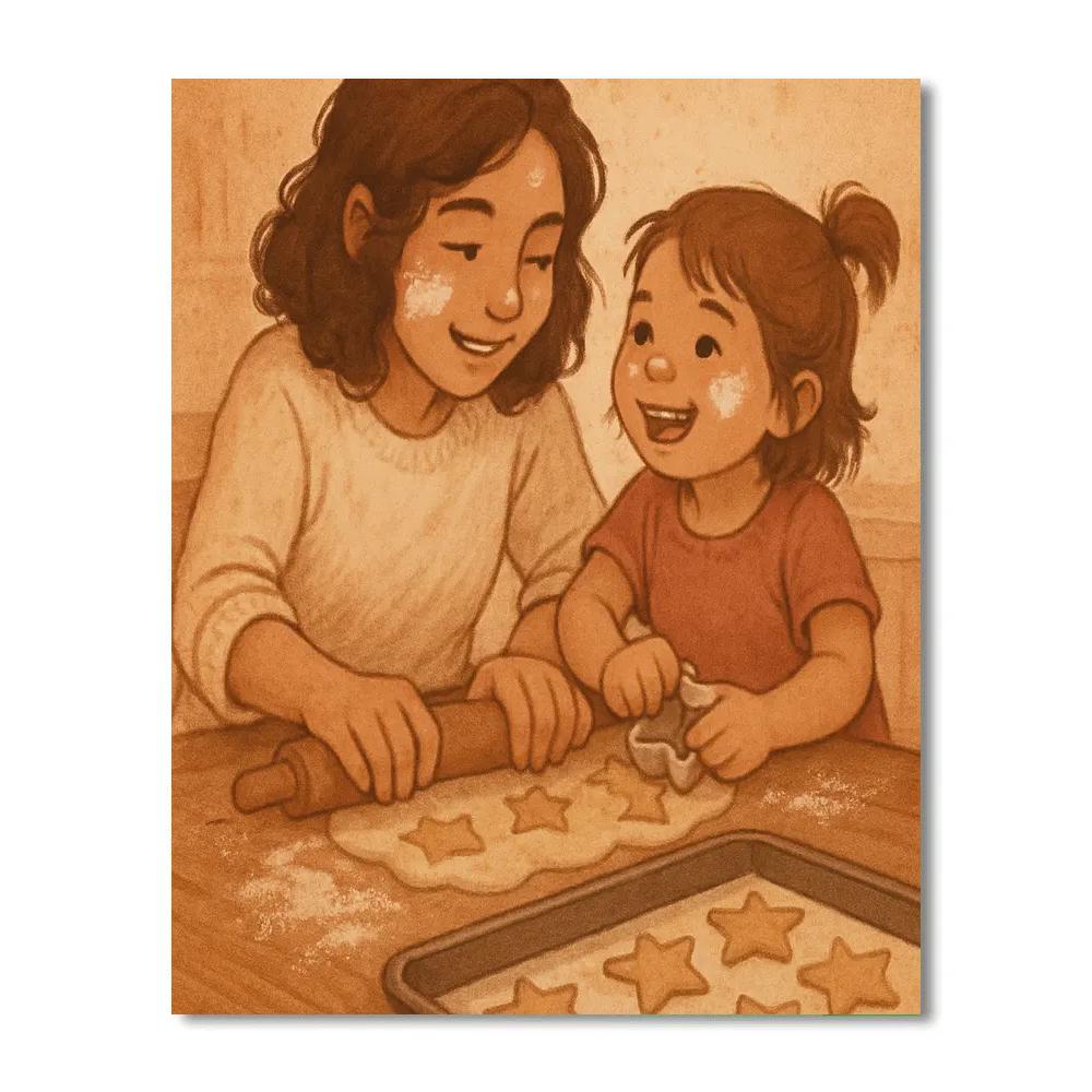 Baking Cinnamon Memories Numbered painting kits