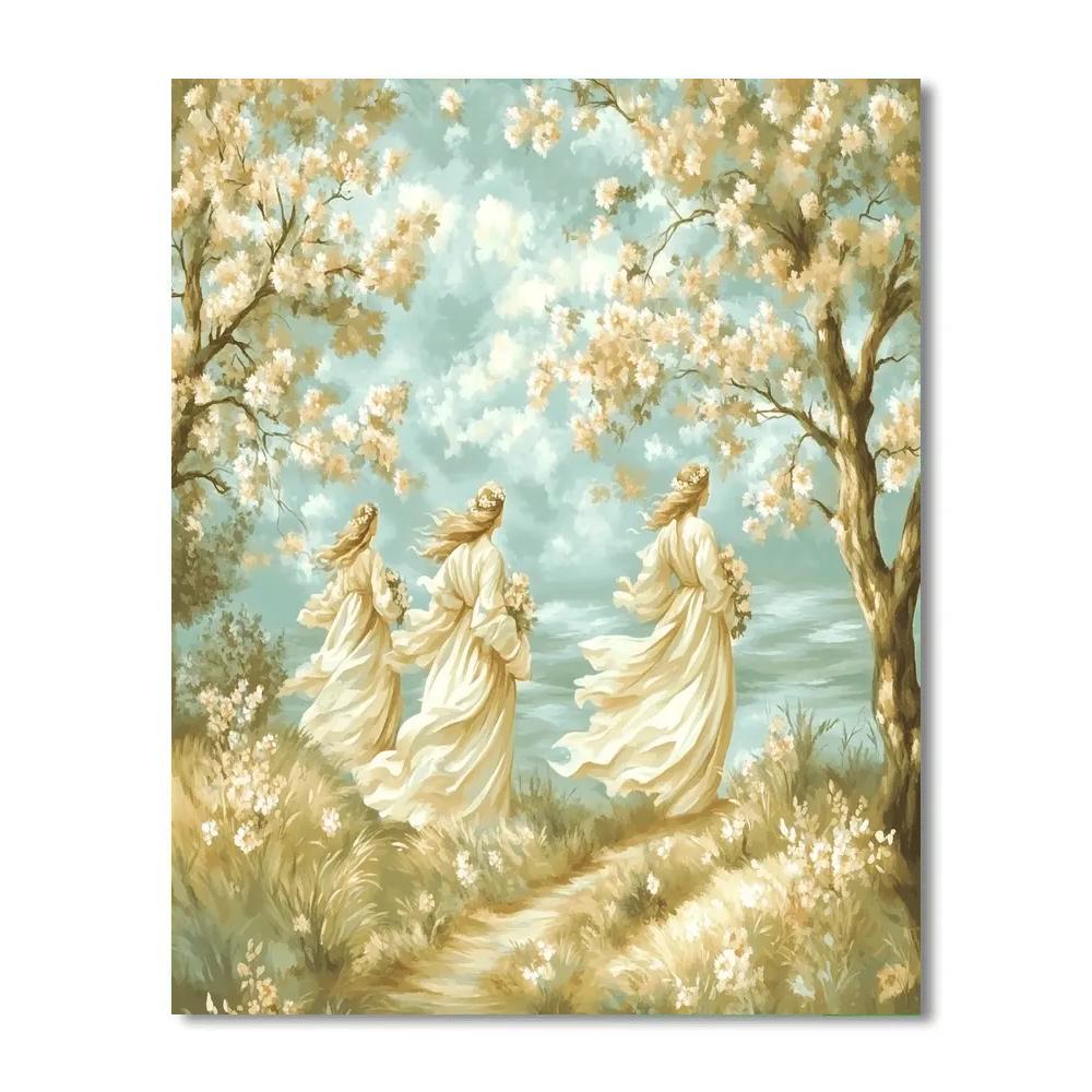 Botticelli Inspired Mythic Spring Paint by numbers kits
