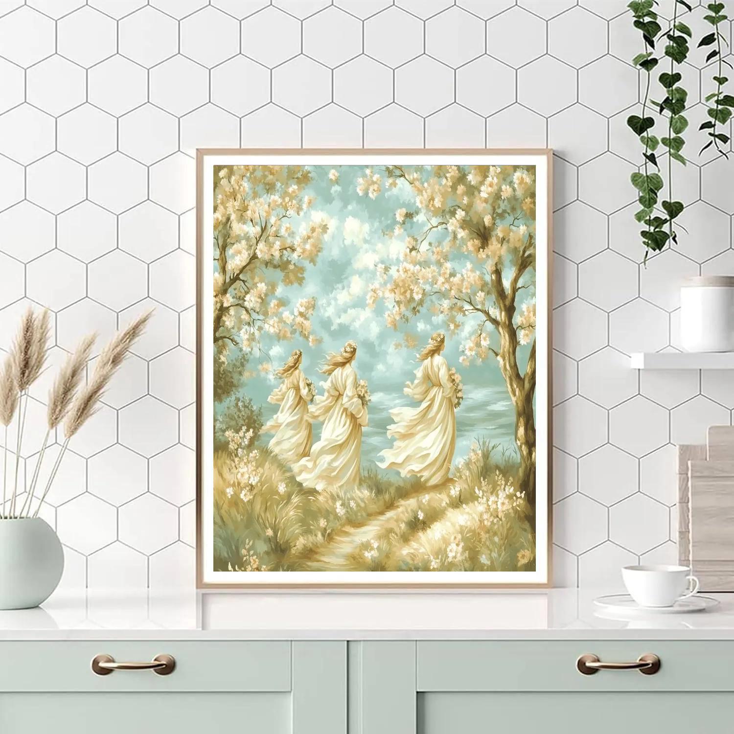 Botticelli Inspired Mythic Spring Paint by numbers kits