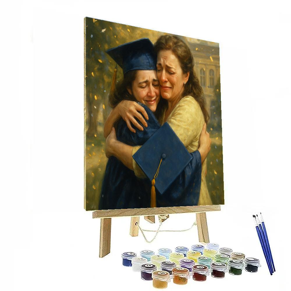 Graduation Proud Embrace Painting by numbers kit