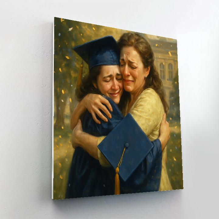 Graduation Proud Embrace Painting by numbers kit