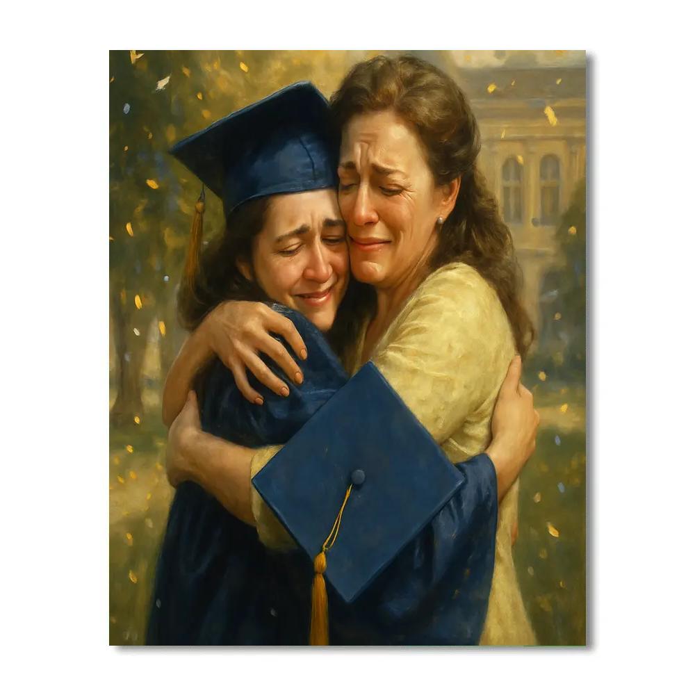Graduation Proud Embrace Painting by numbers kit