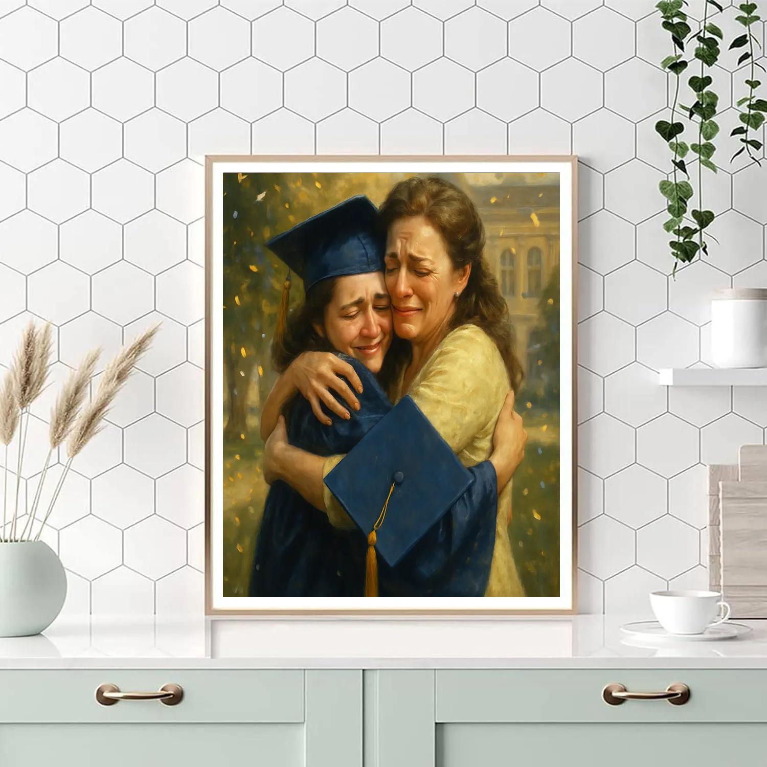 Graduation Proud Embrace Painting by numbers kit