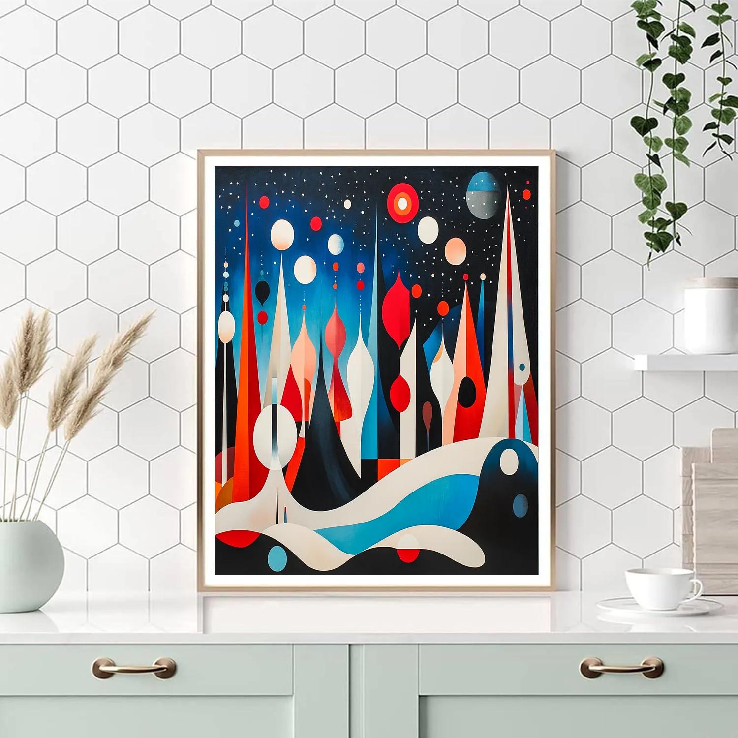 Miro Inspired Surreal Playground paint by numbers