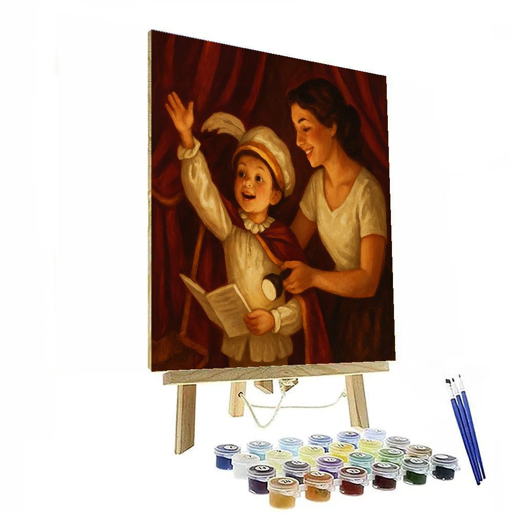 Theater Dress Up Rehearsal painting number kit