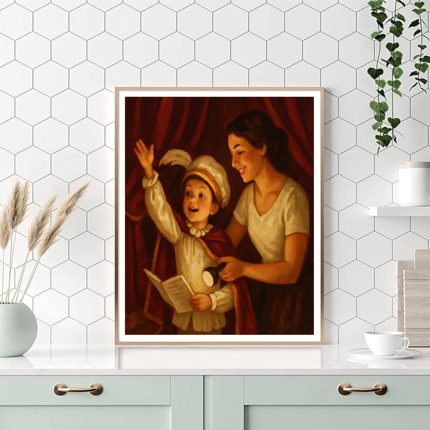 Theater Dress Up Rehearsal painting number kit