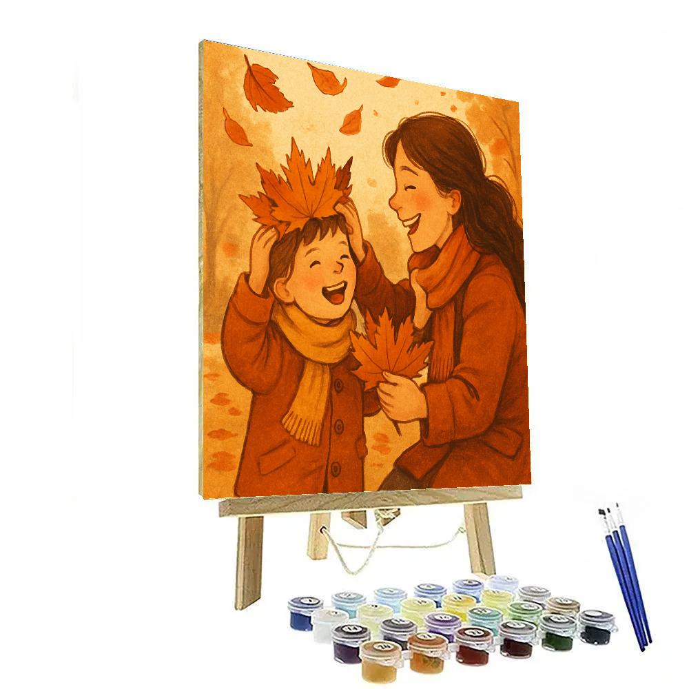 Autumn Leaf Crown Parade painting number kit