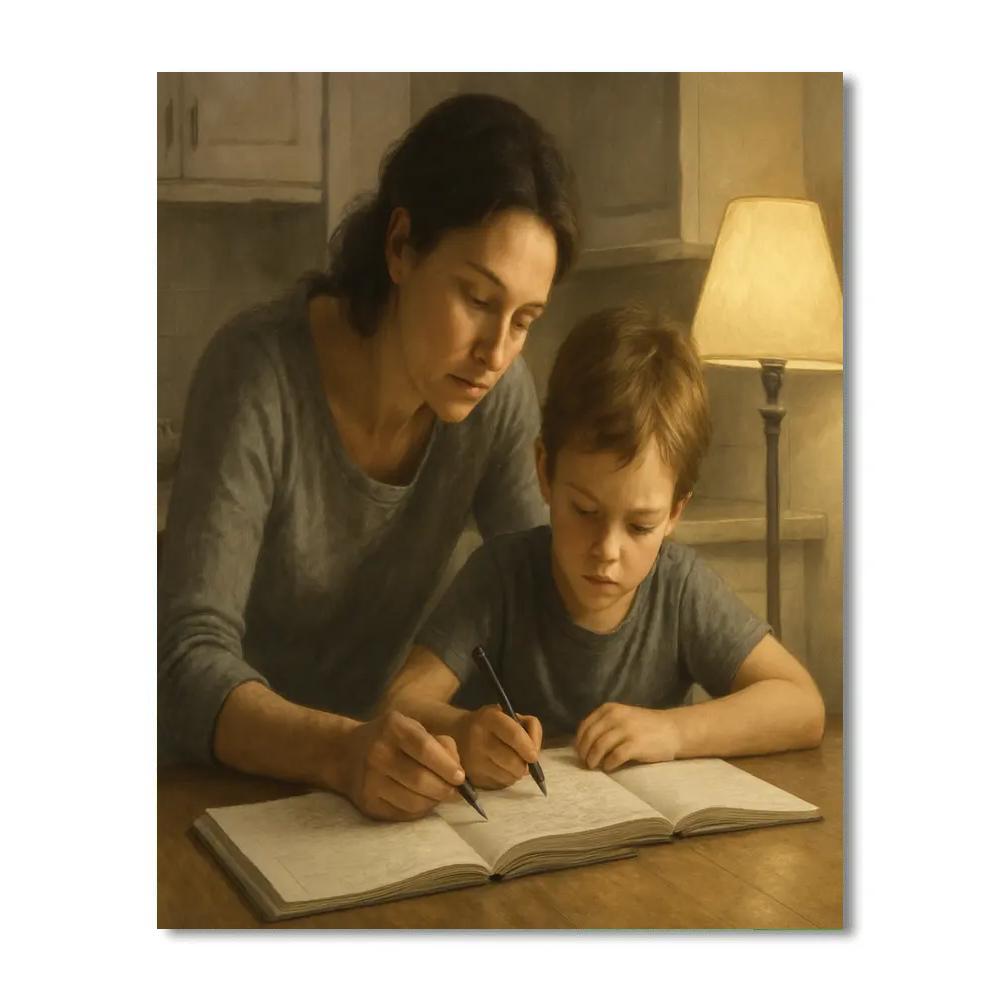 Homework Help Night Paint by numbers art