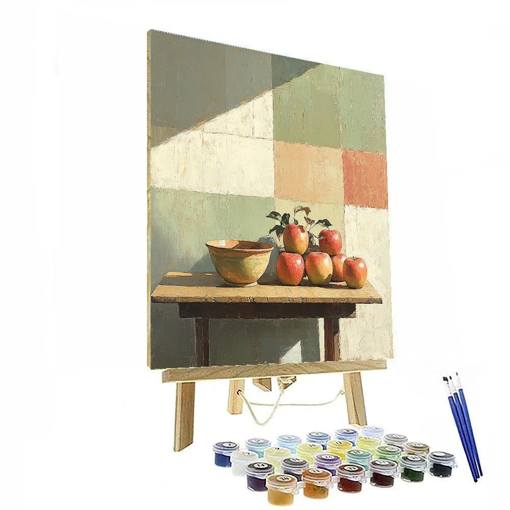 Cezanne Inspired Still Life With Fruit DIY paint by numbers