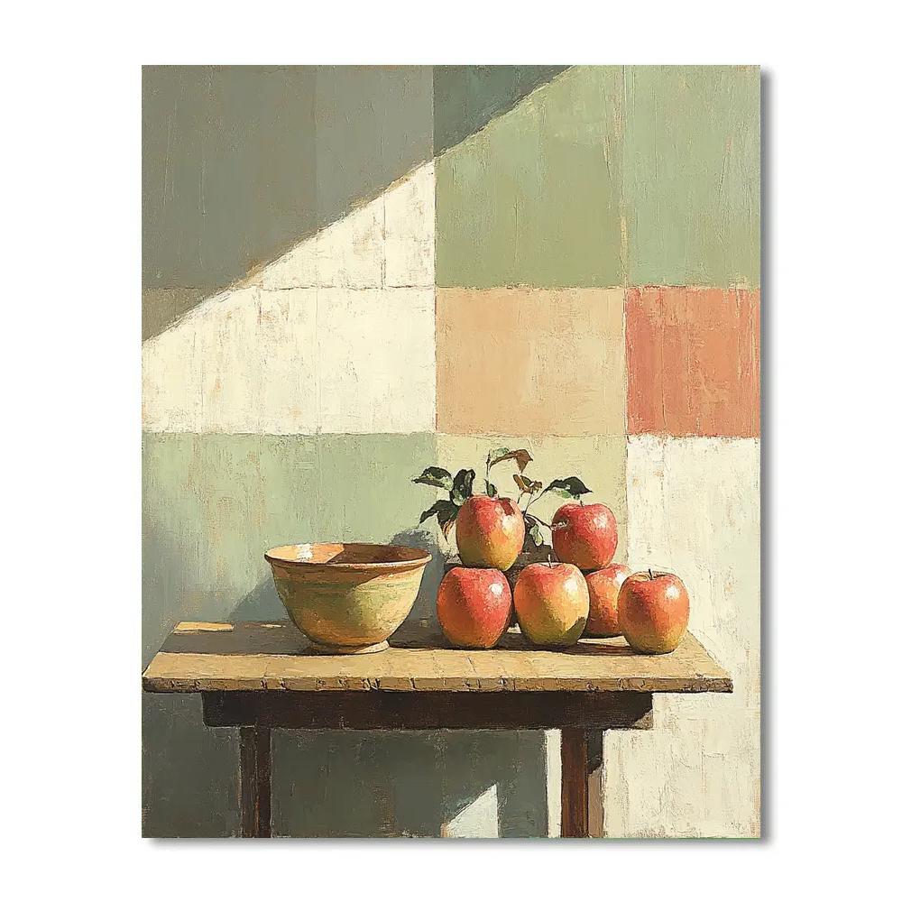 Cezanne Inspired Still Life With Fruit DIY paint by numbers