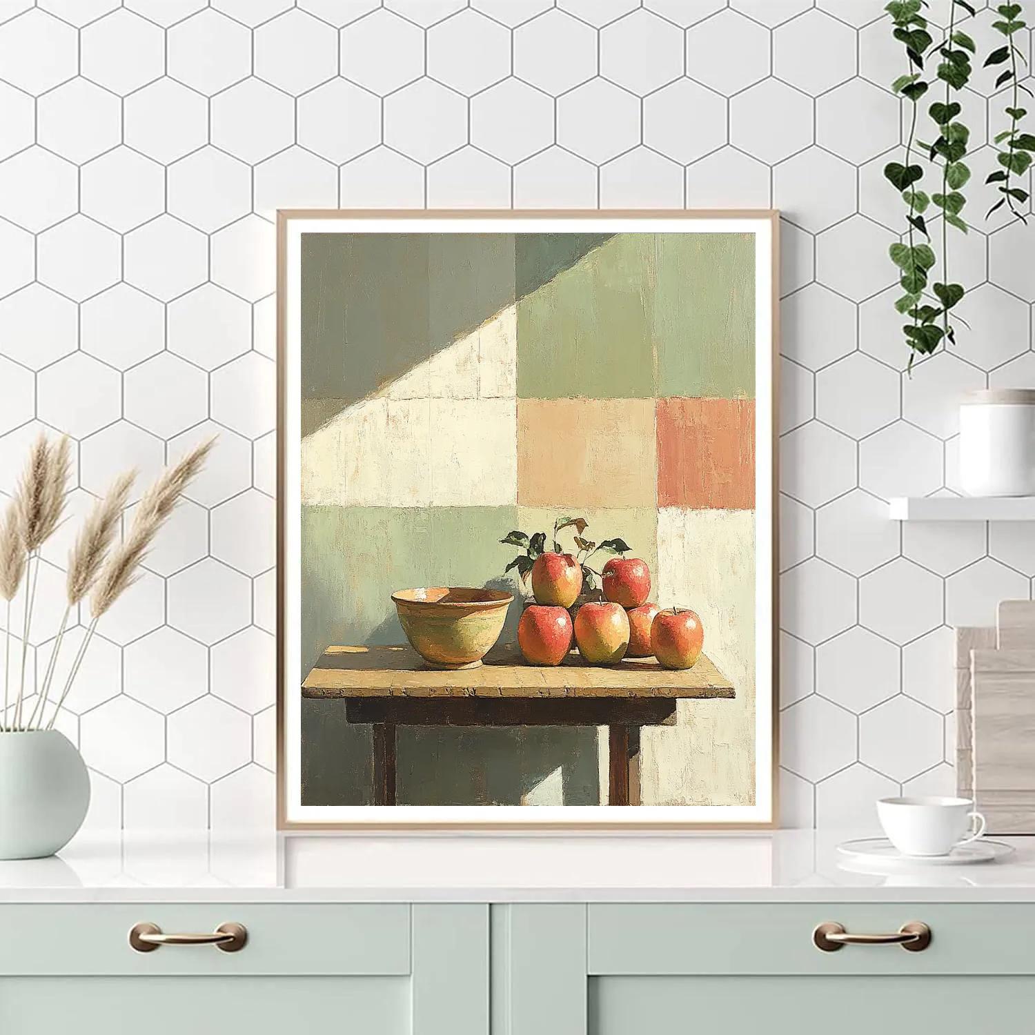 Cezanne Inspired Still Life With Fruit DIY paint by numbers