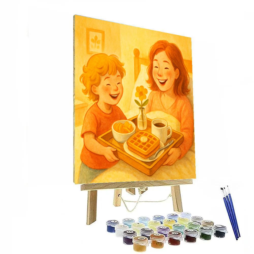 Surprise Breakfast Tray Number painting