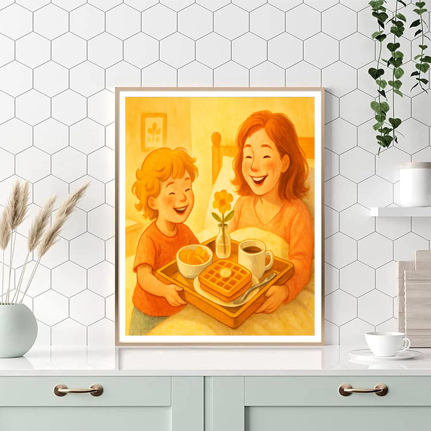 Surprise Breakfast Tray Number painting