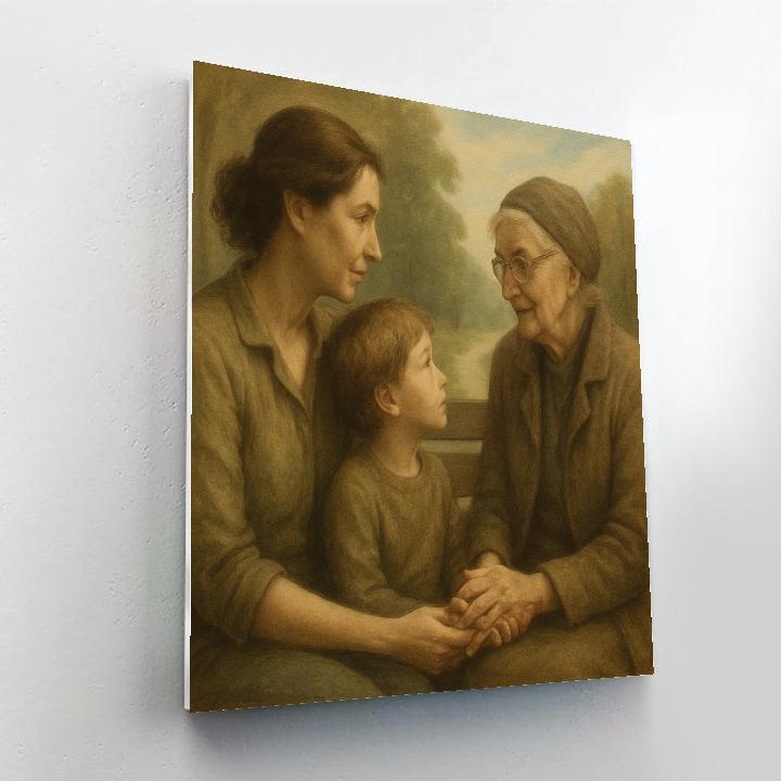 Park Bench Generations DIY paint by numbers