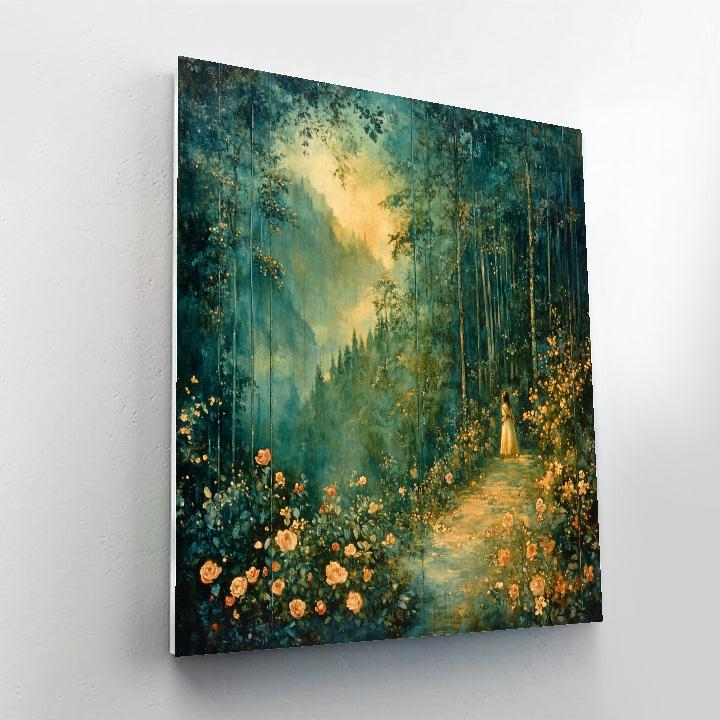 Millais Inspired Woodland Fairy Tale paint by color