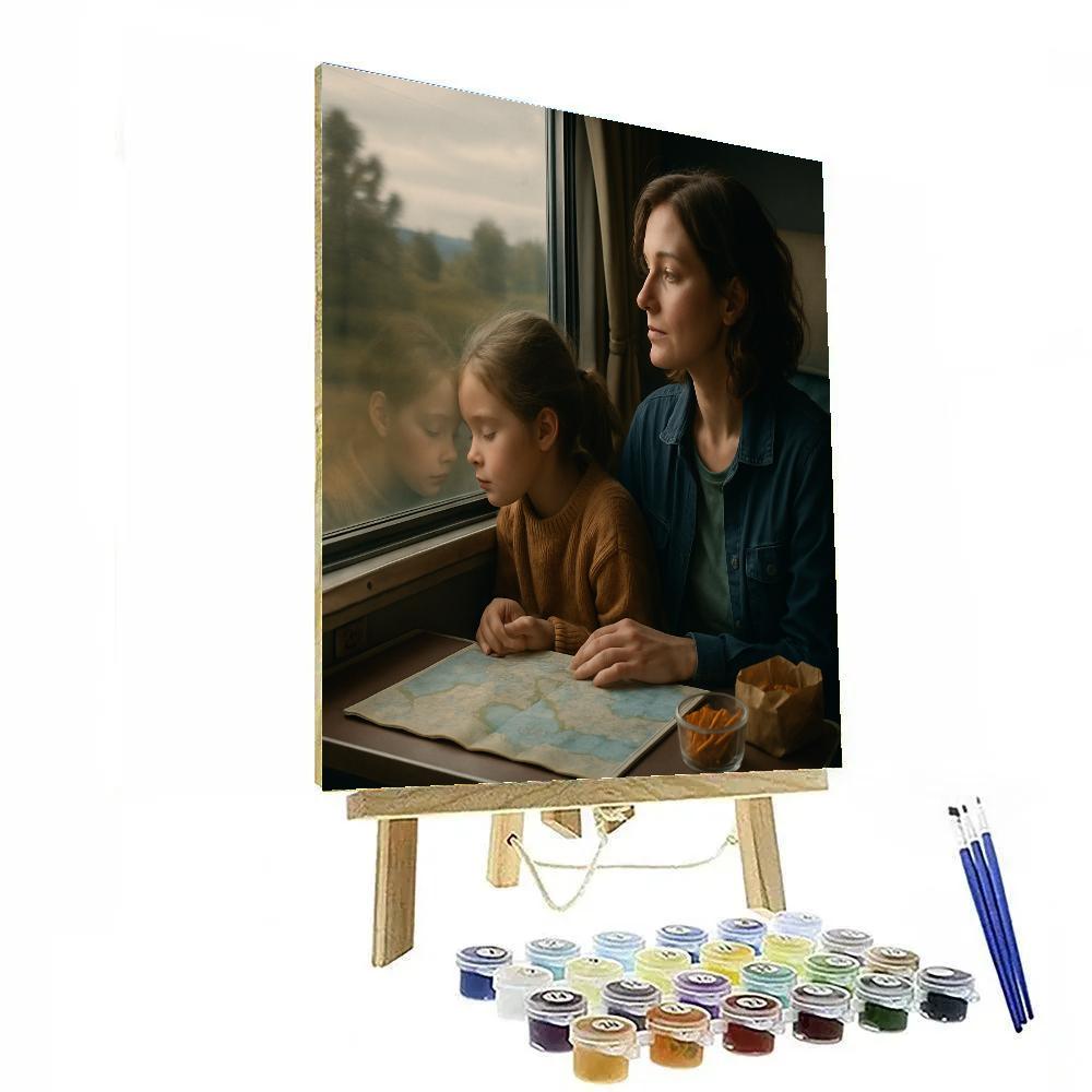 Train Window Daydream paint by color