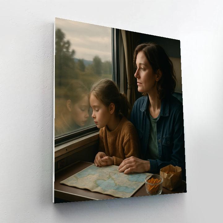 Train Window Daydream paint by color