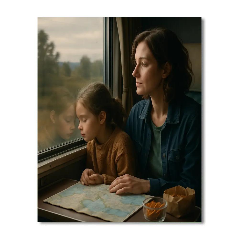 Train Window Daydream paint by color