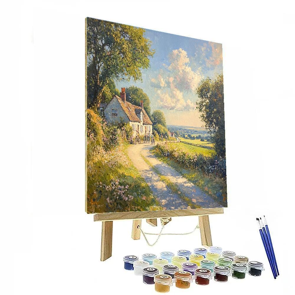 Pissarro Inspired Village Lane Paint by numbers kits
