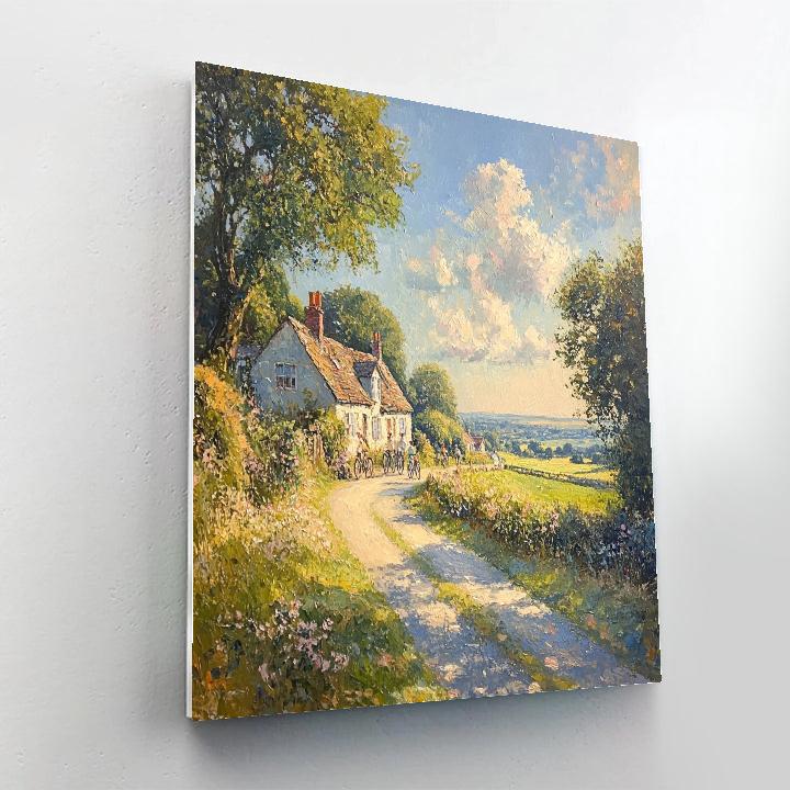 Pissarro Inspired Village Lane Paint by numbers kits